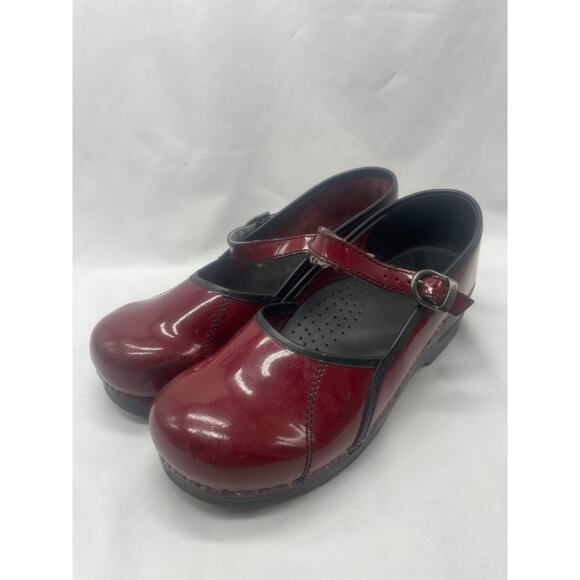 Dansko Marcelle Red Mary Clogs Womens Size EU 41 US 10 / 10.5 Jane Comfort Shoes - Picture 1 of 10